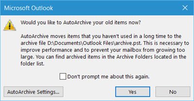 auto archive old items in outlook for mac